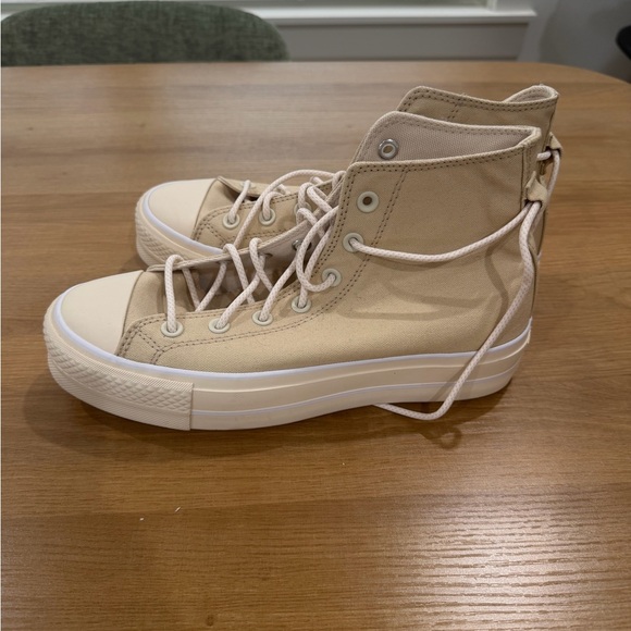 Converse Women's High-Top Sneakers - Beige - Picture 4 of 8